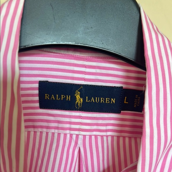 Ralph Lauren Pink Casual Button Down Shirt Long Sleeve - Picture 3 of 4